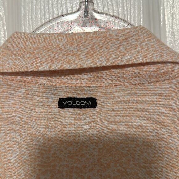 VOLCOM BIG GIRLS STATIC BLOOM SHIRT. HAZEY PINK - Picture 3 of 8